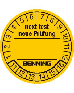 BENNING Prüfplaketten/ test badges (300 St./ pcs.)