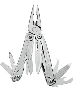 Leatherman Multitool Wingman, Silver, 14 Funktionen, mit Nylonholster