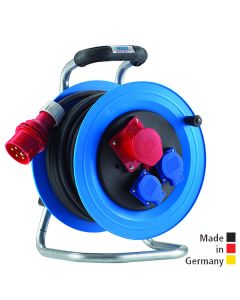 Drehstrom-Kabeltrommel Professional Kunststoff, mit Neopren-Gummi-Leitung H07RN-F