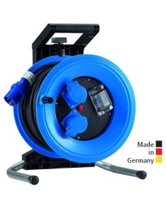 Kabeltrommel  Professional Plus 320, 2 Steckdosen CEE 3x16 A und Überlastschutz, mit FI Schalter mit Neopren-Gummi-Leitung H07RN-F