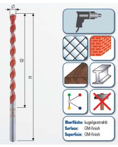 Profi Multicut mit Zylindrischem Schaft lang